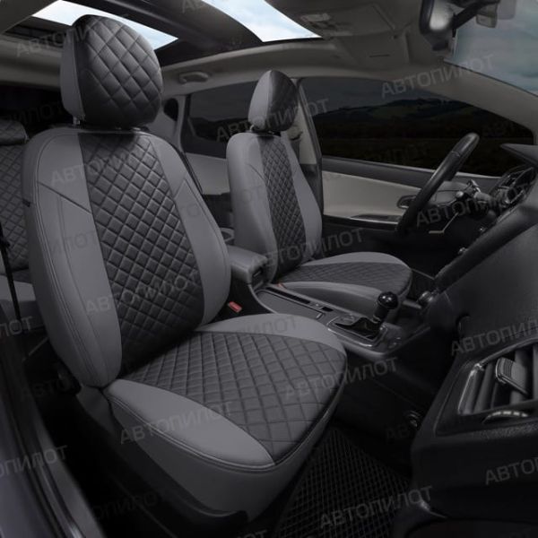 Чехлы Автопилот Экокожа Ромб на Jaecoo J7 (2023+) Чехлы Автопилот Экокожа Ромб на Jaecoo J7 (2023+)