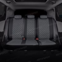 Чехлы Автопилот Алькантара Ромб на Лада Ларгус FL 7 мест с 2021+ Чехлы Автопилот Алькантара Ромб на Лада Ларгус FL 7 мест с 2021+