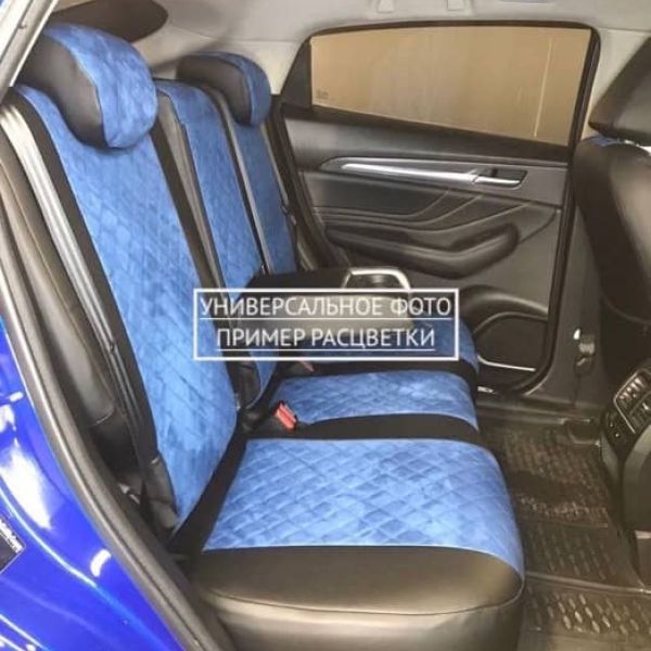 Чехлы Автопилот Алькантара Ромб на Лада Ларгус FL 7 мест с 2021+ Чехлы Автопилот Алькантара Ромб на Лада Ларгус FL 7 мест с 2021+