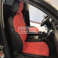 Чехлы Автопилот Алькантара Ромб на Лада Ларгус FL 7 мест с 2021+ Чехлы Автопилот Алькантара Ромб на Лада Ларгус FL 7 мест с 2021+