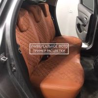 Чехлы Автопилот Алькантара Ромб на Лада Ларгус FL 7 мест с 2021+ Чехлы Автопилот Алькантара Ромб на Лада Ларгус FL 7 мест с 2021+